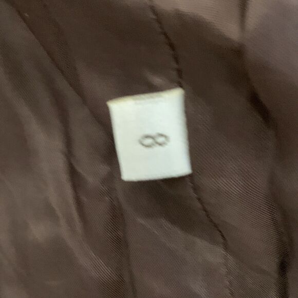 DONCASTER Brown Button Front Blazer Jacket Suit - Size 8 - Picture 9 of 12